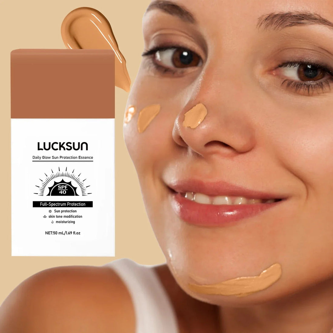 Liquid Foundation Cream Sunscreen High-coverage Moisturizing Oil-control Non-stick Sunscreen Waterproof Concealer Face Makeup Halalzen