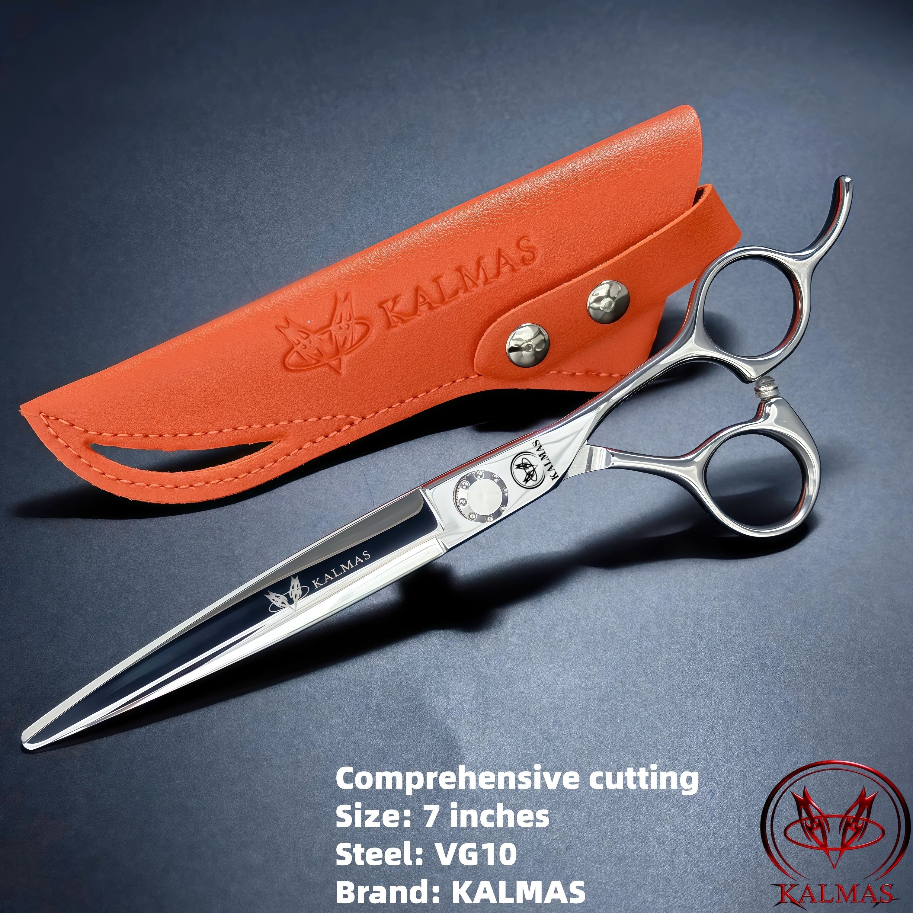 KALMAS Professional Hairdressing Scissors Set - Thinning Flat Tooth Scissors for Home Hair Cutting Styling Tools Halalzen