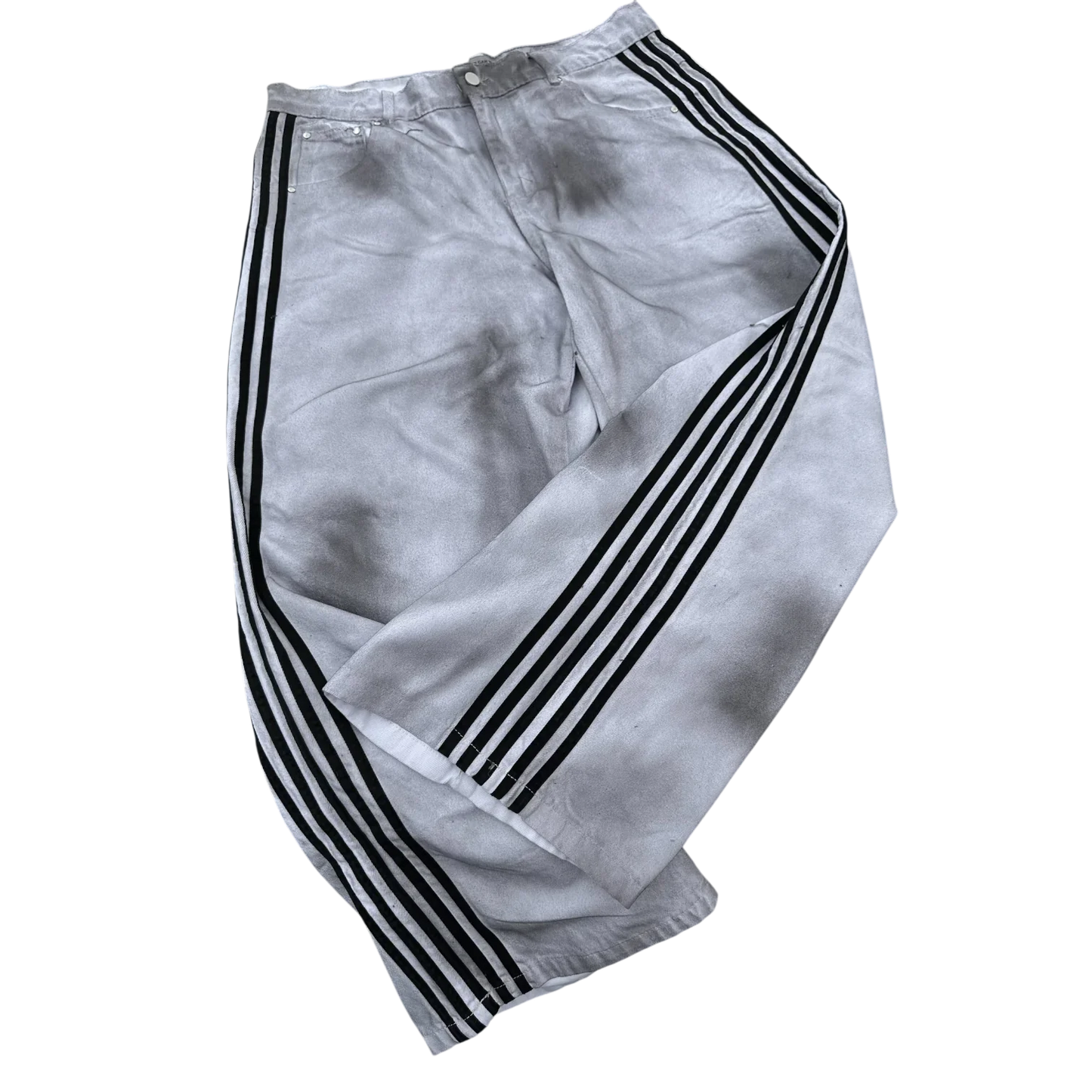 Y2K Baggy Jeans high quality Embroidered Striped Harajuku Sweatpants men women Hip Hop streetwear Casual wide leg Denim Pants