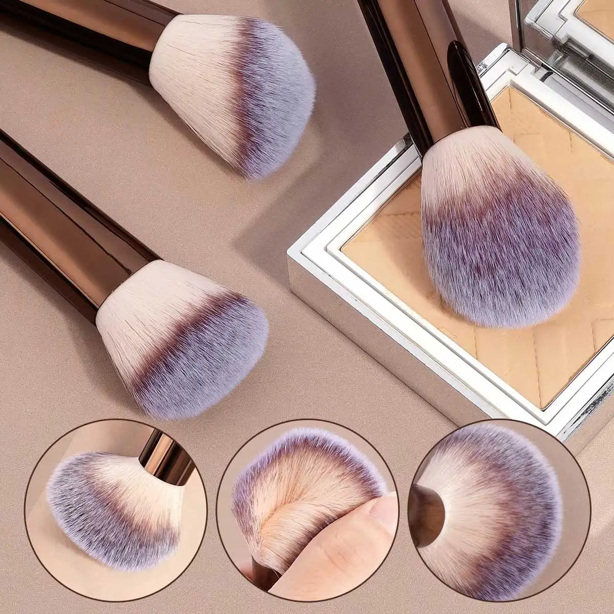 13PCS Makeup Brush Set Foundation Concealer Powder Eyeshadow Blush Brush Kabuki Blending Cosmetic Beauty Tool for Face Halalzen