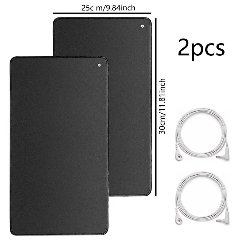 Grounding pad, sleep grounding pad, non slip carbon PU leather, grounding yoga pad, Suitable for both home and office work use