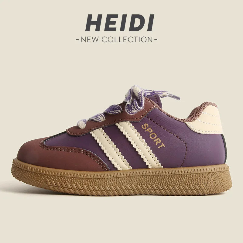 Kids German Training Shoes 2025 Spring Autumn Boys Girls Casual Sneakers Soft Sole White Shoes Baby Agate Shoes