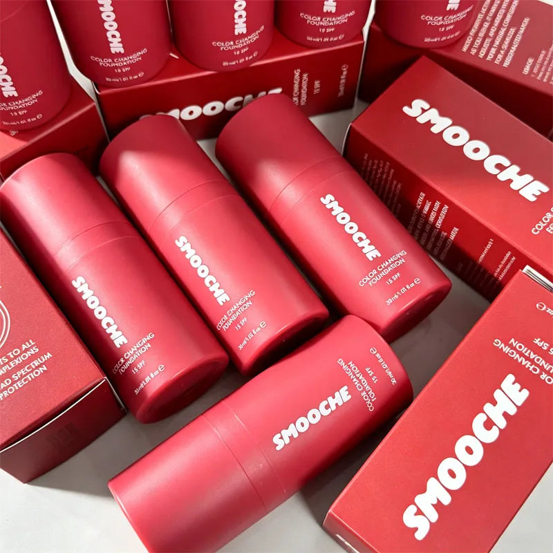 Smooche Color Changing Foundation Containing Skin Loving Ingredients Glycerin VitaminE Natural Herbal Liquid Foundation Makeup