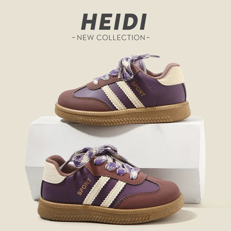 Kids German Training Shoes 2025 Spring Autumn Boys Girls Casual Sneakers Soft Sole White Shoes Baby Agate Shoes