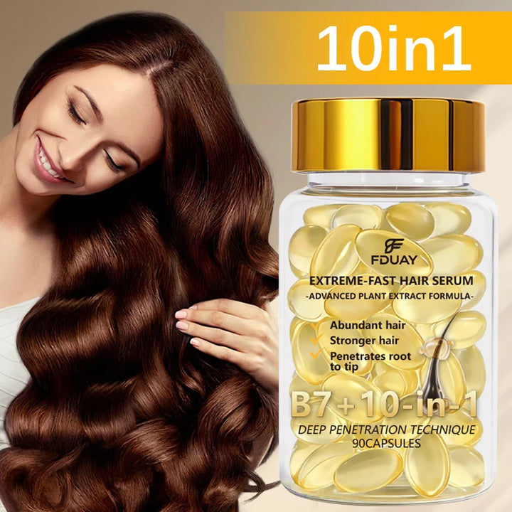 Rich in Plant Extracts and Vitamin B7, the Hair Care Serum Capsules Can Nourish Your Hair and Strengthen Fragile Strands,