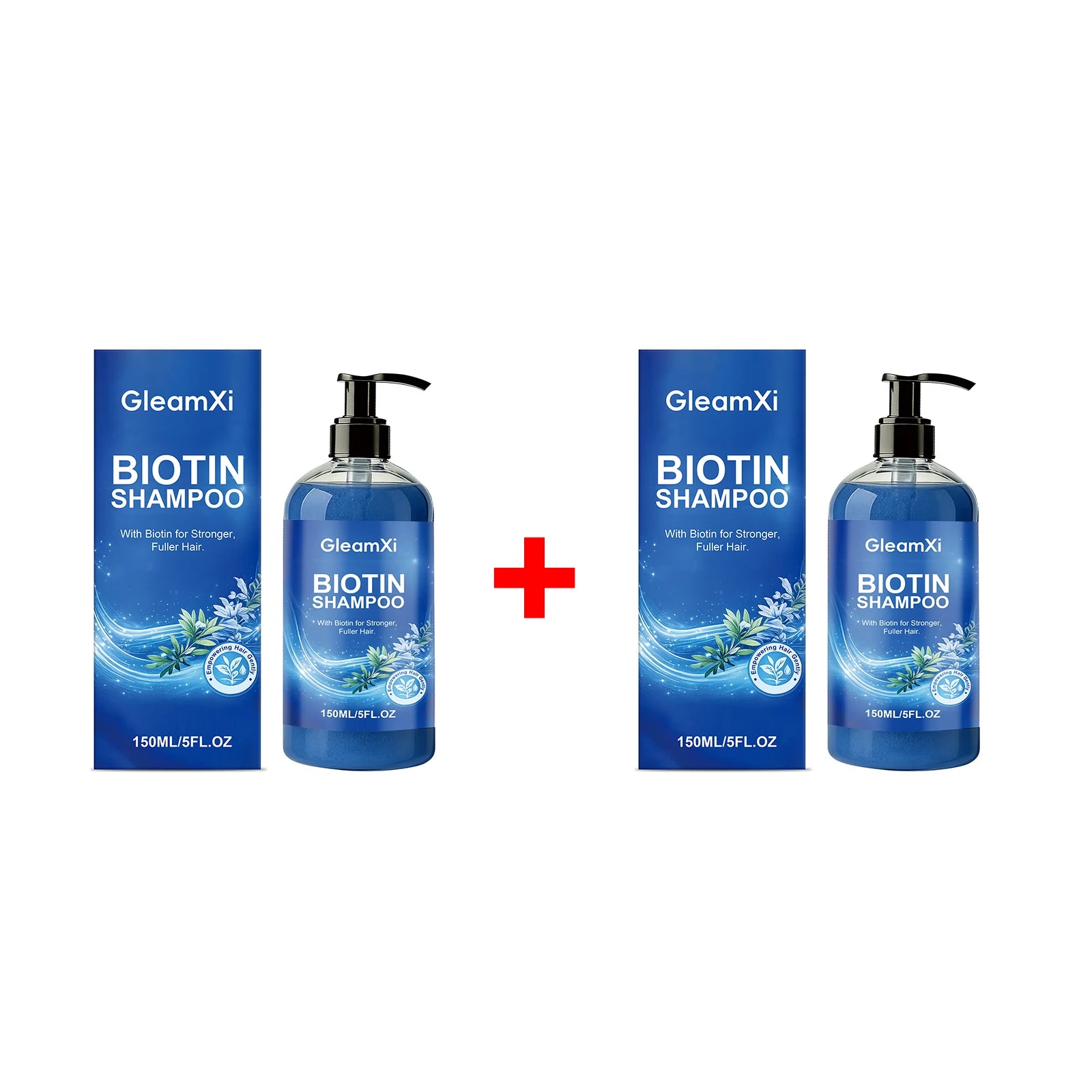 Biotin Shampoo Strengthen Shampoo for Fuller Thicker Hair Anti Hair Loss Volumizing Hair Cleanser Oil Control Nourish Hair Care