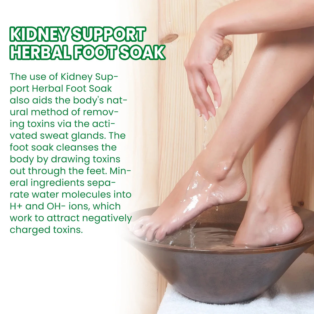 Kidney Disease Foot Soak Herbal Essence Gentle Cleansing Detoxifying Purifying Nourishing Foot Care for Sleep and Body Care