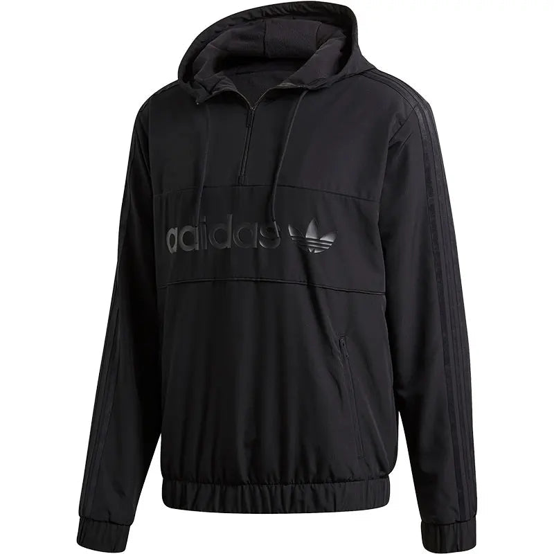 adidas Originals Men's Fleece-Lined Half-Zip Hooded Sweatshirt FQ5140 HALALZEN