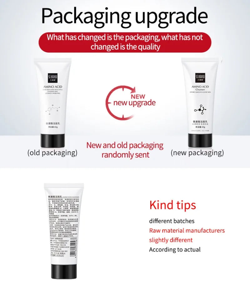 Nicotinamide Amino Acid Face Cleanser Facial Scrub Cleansing Acne Oil Control Blackhead Remover Shrink Pores Skin Care Halalzen