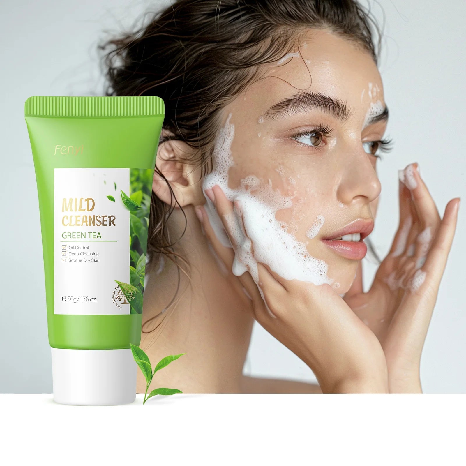 Vitamin C Sakura Facial Cleanser Face Wash Foam Foam Face Cleanser Moisturizing Whitening Anti-aging  Wrinkle Skin Care Halalzen