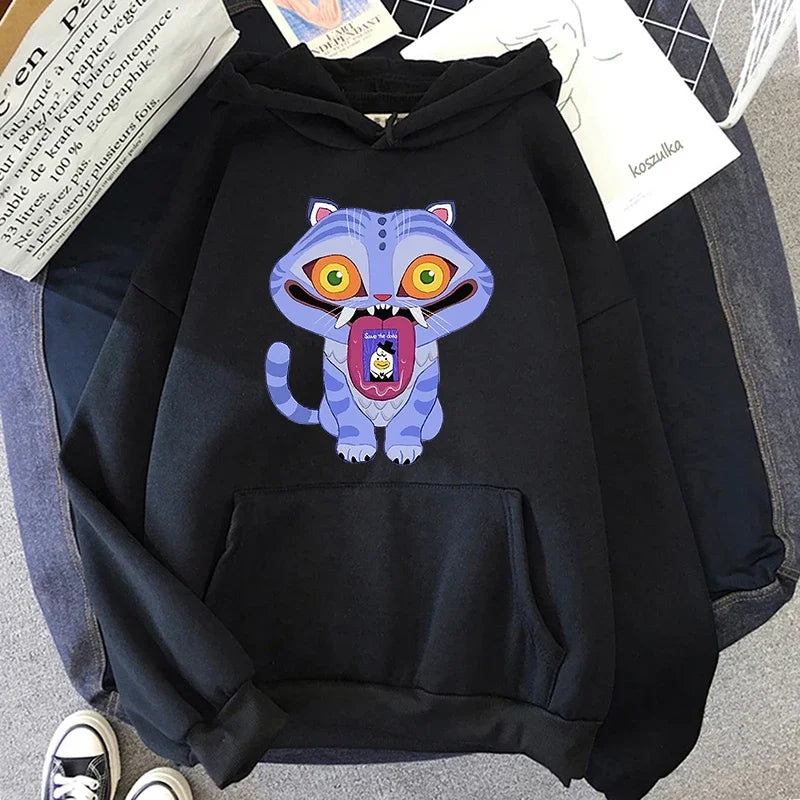 KPop Demon Hunters Derpy Hoodie Fashion Women Men Clothing Loose Fleece Movie Printing 2025 Pullovers Graphic Hoodies Female Top