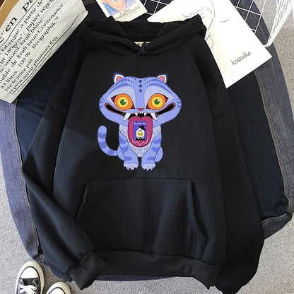 KPop Demon Hunters Derpy Hoodie Fashion Women Men Clothing Loose Fleece Movie Printing 2025 Pullovers Graphic Hoodies Female Top