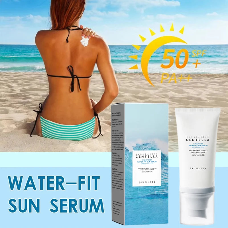 50+ Facial Sunscreen Centella Protector Solar Sunblock Skin Whitening Cream Korean Moisturizing Protector Care Body Sunscreen