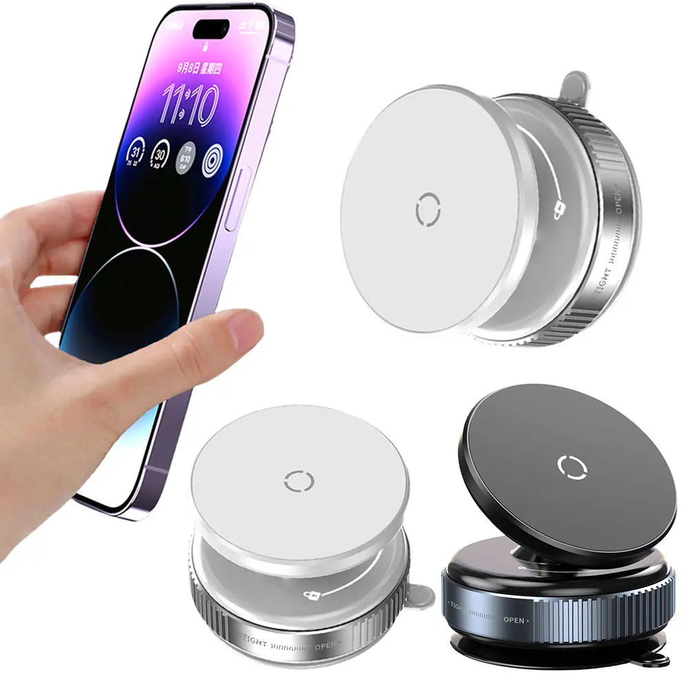 Hot Saleing Magnetic Car Phone Stand 360° Rotatable Vacuum Suction Cup Car Mobile Phone Holder for Car/Gym/Mirror/Shower/Kitchen
