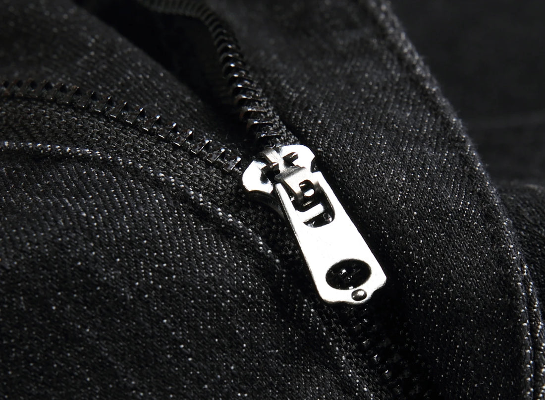 Men's black print pants; Men's print wolf head pattern jeans; Stretch blue jeans 90035