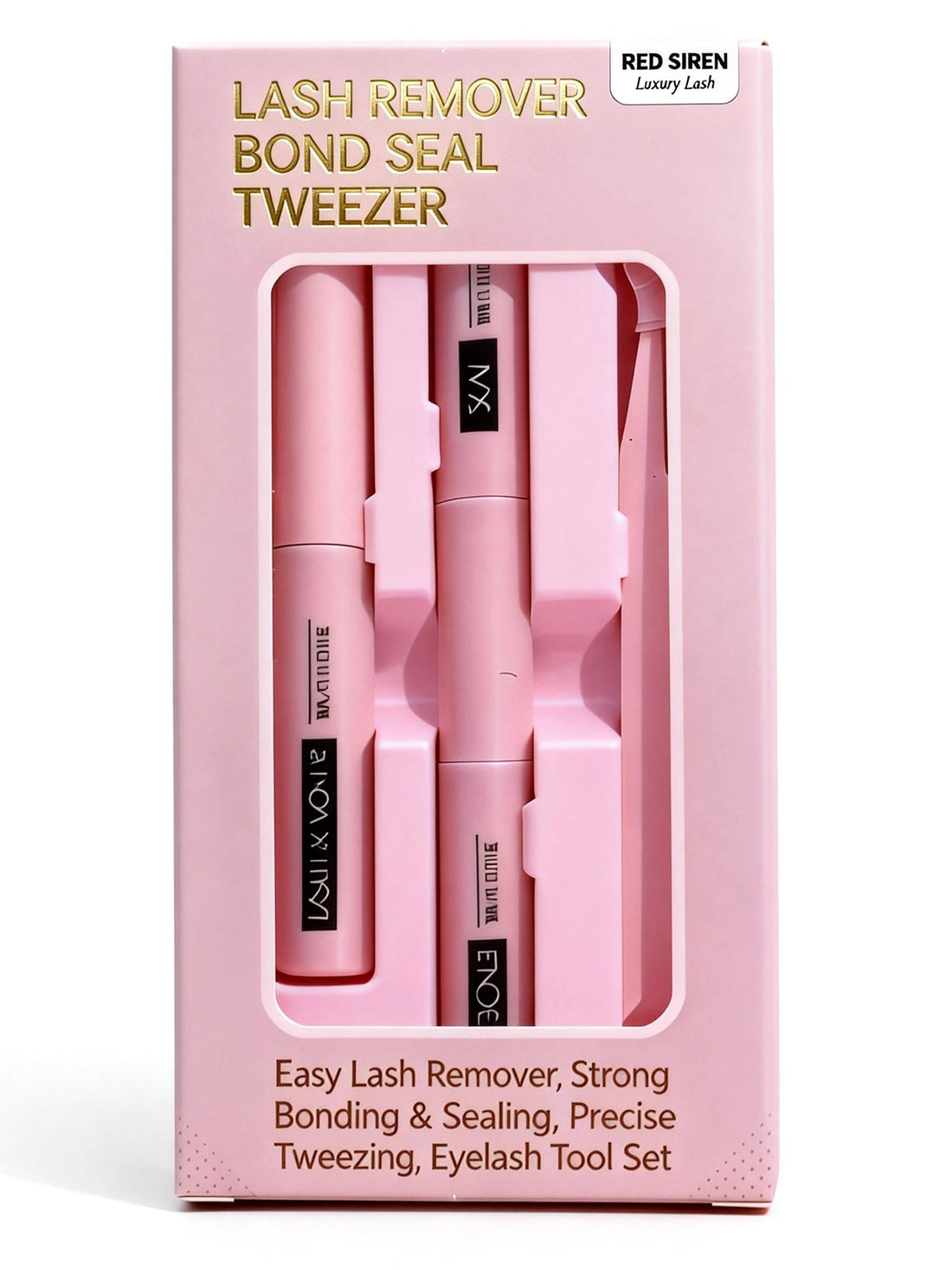 Eyelash Glue Kit 2026 NEW Bond and Seal +Lash Remover + Tweezer Makeup Tool Set Long Lasting Glue for Eyelashes Use at Home Halalzen