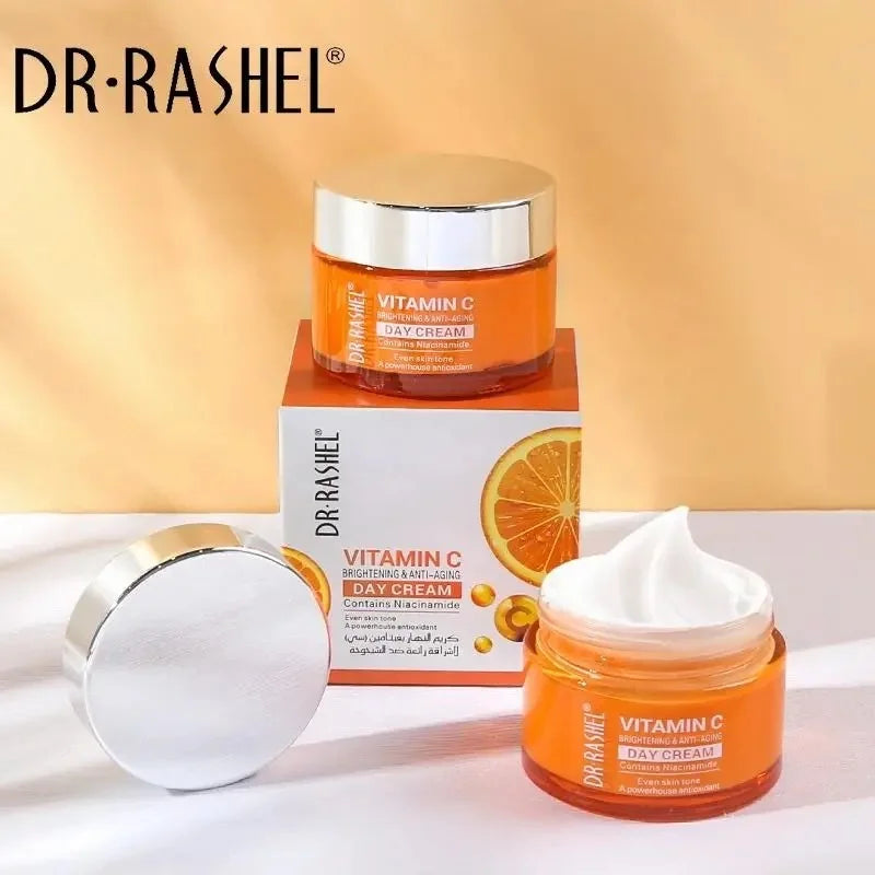 DR.RASHEL Vitamin C Series Creams Refreshing Non-Greasy Day Cream With Sun Protection Comprehensive Care And All Skin Needs 50g