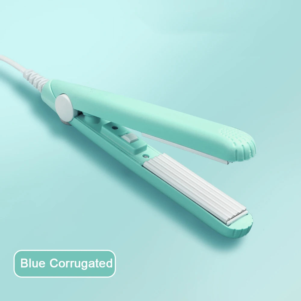 New Mini Hair Curler Portable Curling Iron Ceramic Corrugate Dry Wet Volume Fluffy Curls Hair Styling Appliances  Dropshipping Halalzen