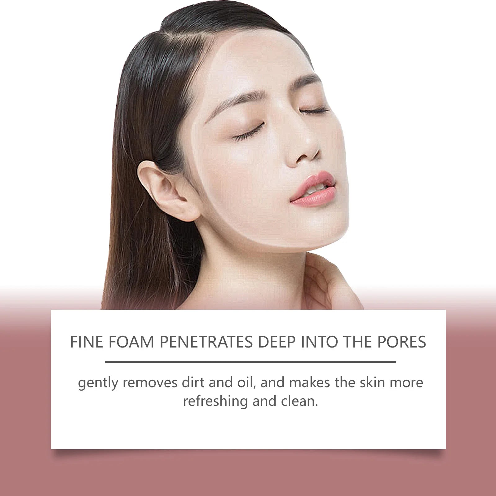 Rice Facial Cleanser Exfoliating Remove Dirt Anti Acne Oil Control Deep Cleansing Pores Shrinking Brightening Cleansing Mousse Halalzen