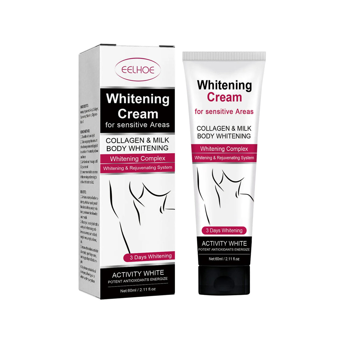 Elbow Whitening Cream Armpit Thigh Knees Private Part Bleaching Dark Knuckle Removal Improve Dull Moisturizer Brightening Cream