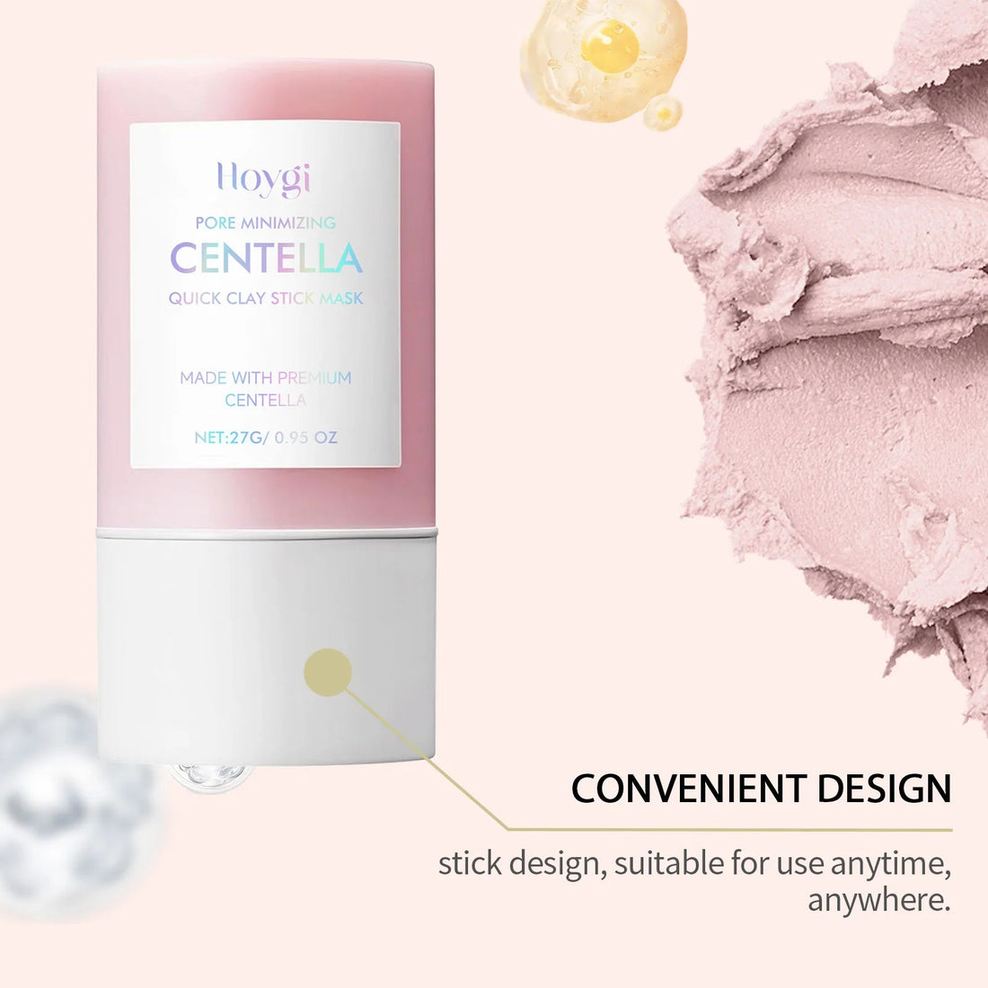 Centella Asiatica Clay Mask Stick Soothing Calming Skin Easy Application Deep Cleansing Face Oil Control Nourish Facial Cleanser Halalzen