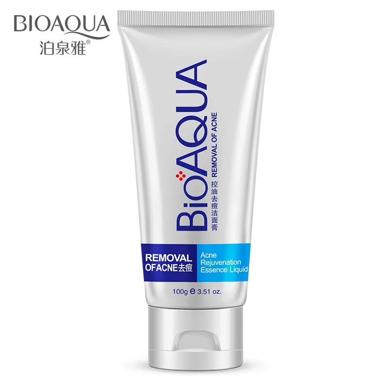 BIOAQUA Facial Cleanser  Anti Wrinkle Face Wash Foam skincare Face Cleanser Anti Acne Blackhead Remover Moisturizing Skin Care Halalzen