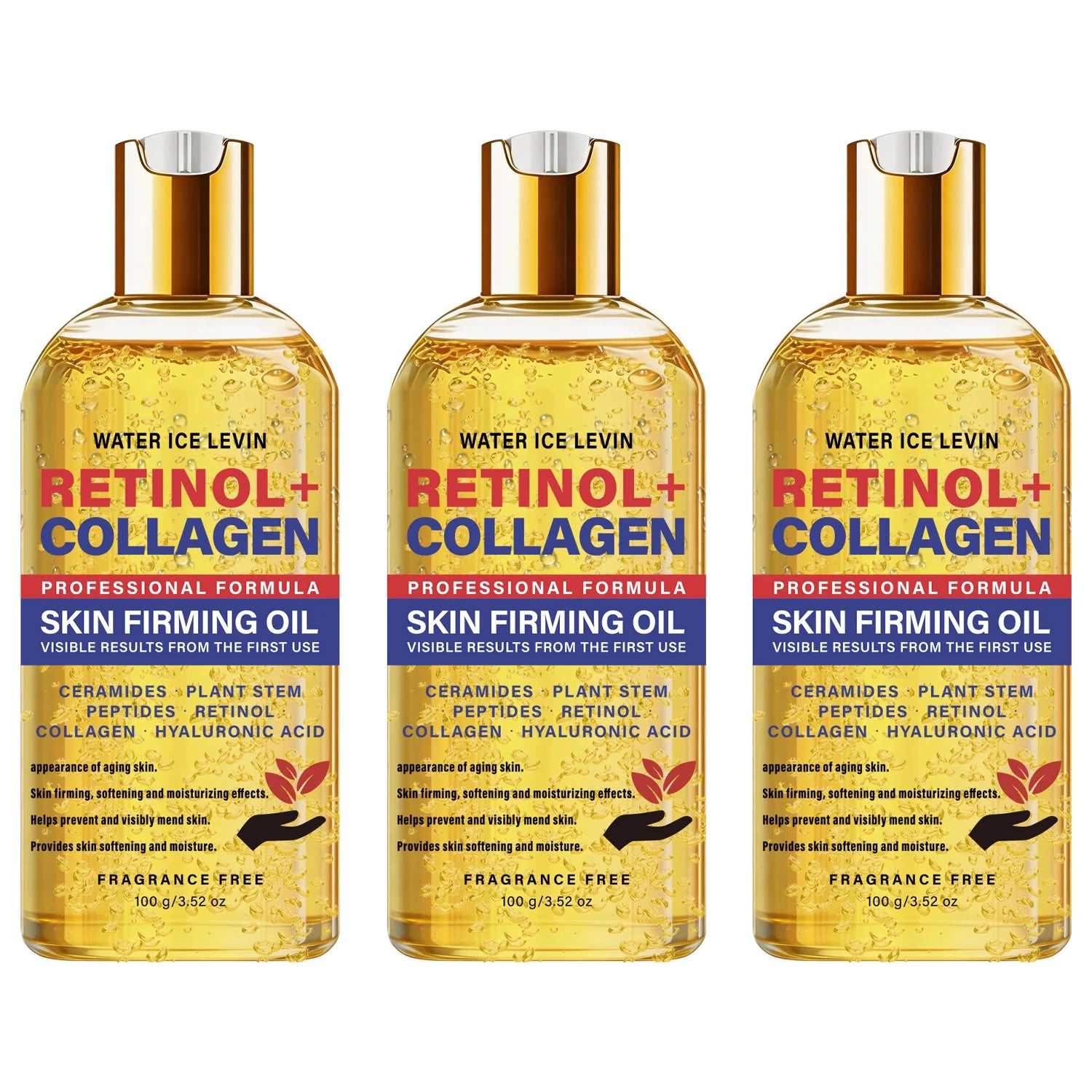 Multi Ingredient Firming Body Oil Retinol Collagen Ceramide Blend Hydrate Dull Uneven Complexion 100g