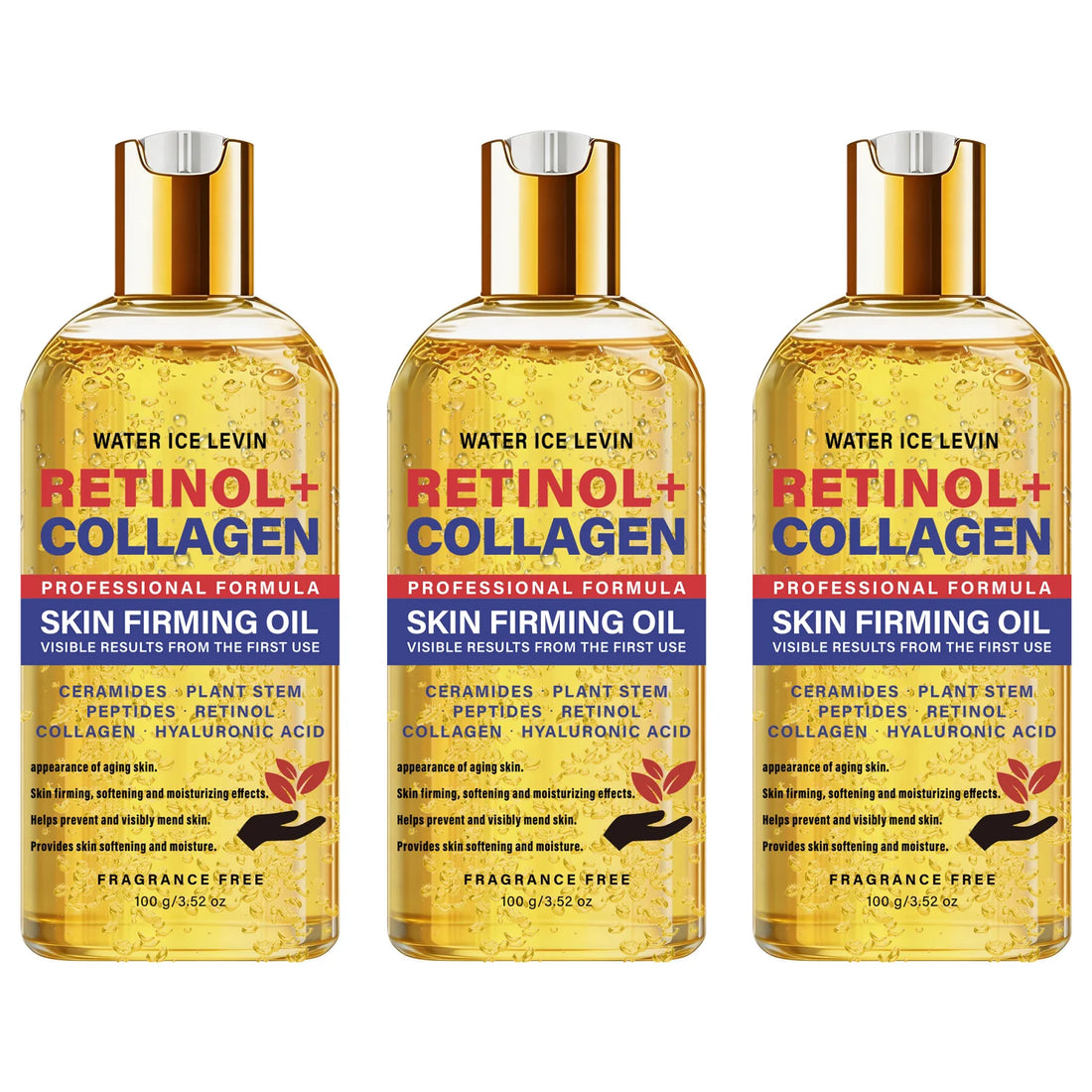 Multi Ingredient Firming Body Oil Retinol Collagen Ceramide Blend Hydrate Dull Uneven Complexion 100g