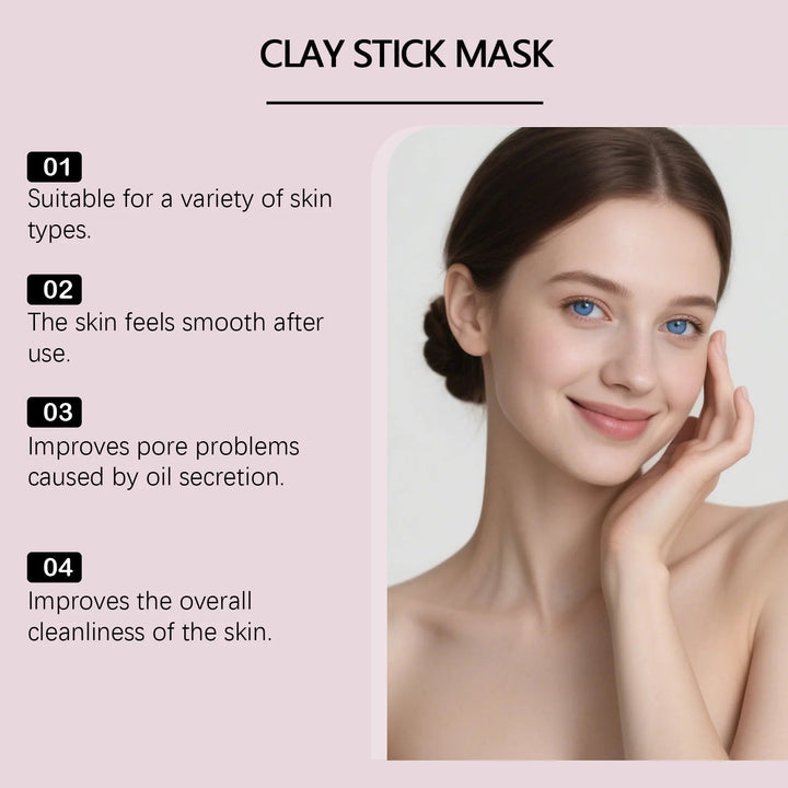 Centella Asiatica Mud Stick Mask Deep Cleansing Pore Minimizer Blackhead Removal Brightening Hydrating Soothing Facial Care Mask Halalzen