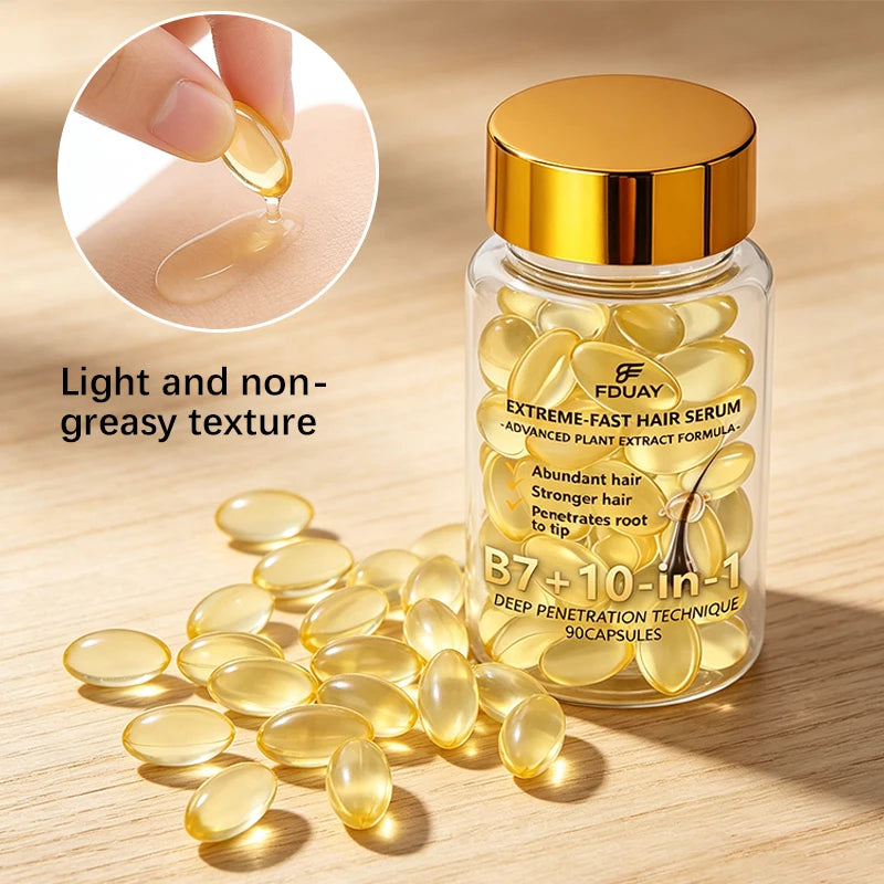 Rich in Plant Extracts and Vitamin B7, the Hair Care Serum Capsules Can Nourish Your Hair and Strengthen Fragile Strands,