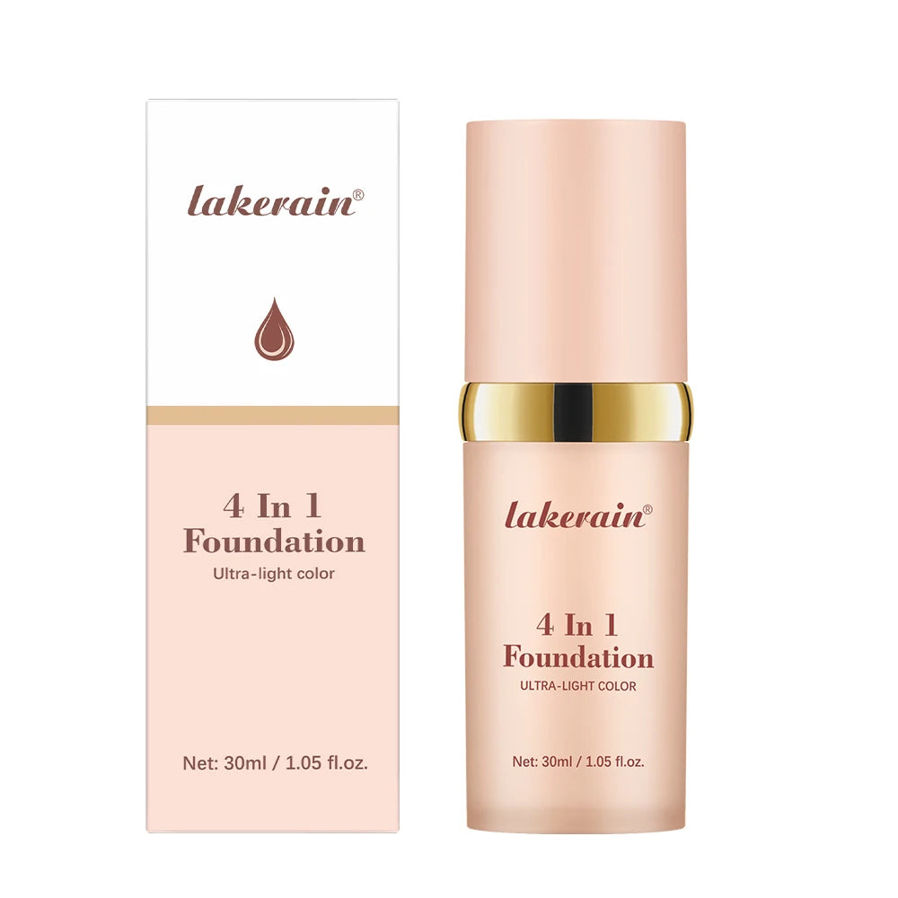 4 In 1 Color Changing Foundation Moisturizer Longwearing Waterproof Concealer Even Skin Toning Sunscreen Spf 30 Whitening Makeup Halalzen