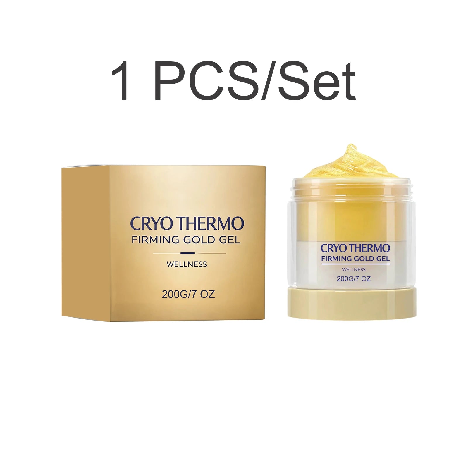 Cryo Thermo Firming Gold Massage Gel Skin Firming Lifting Hydrating Aloe Vera Nano Golden Body Care Detoxification Gel 200g