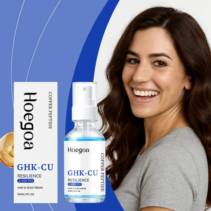 Ghk-Cu Copper Peptide Hair Serum For Hair Growth Strengthening Root Scalp Moisturizer Thicker Fuller Hair Anti Hair Loss Serum