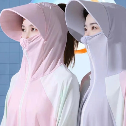 Women's lightweight quick-drying sun protection clothing breathable and windproof beach fishing clothing must be used for daily