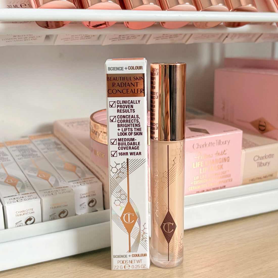 Charlotte Tilbury Airbrush Flawless Blur&beautiful Skin Radiant Concealer Unreal Skin Sheer Glow Tint Hydrating Foundation Stick