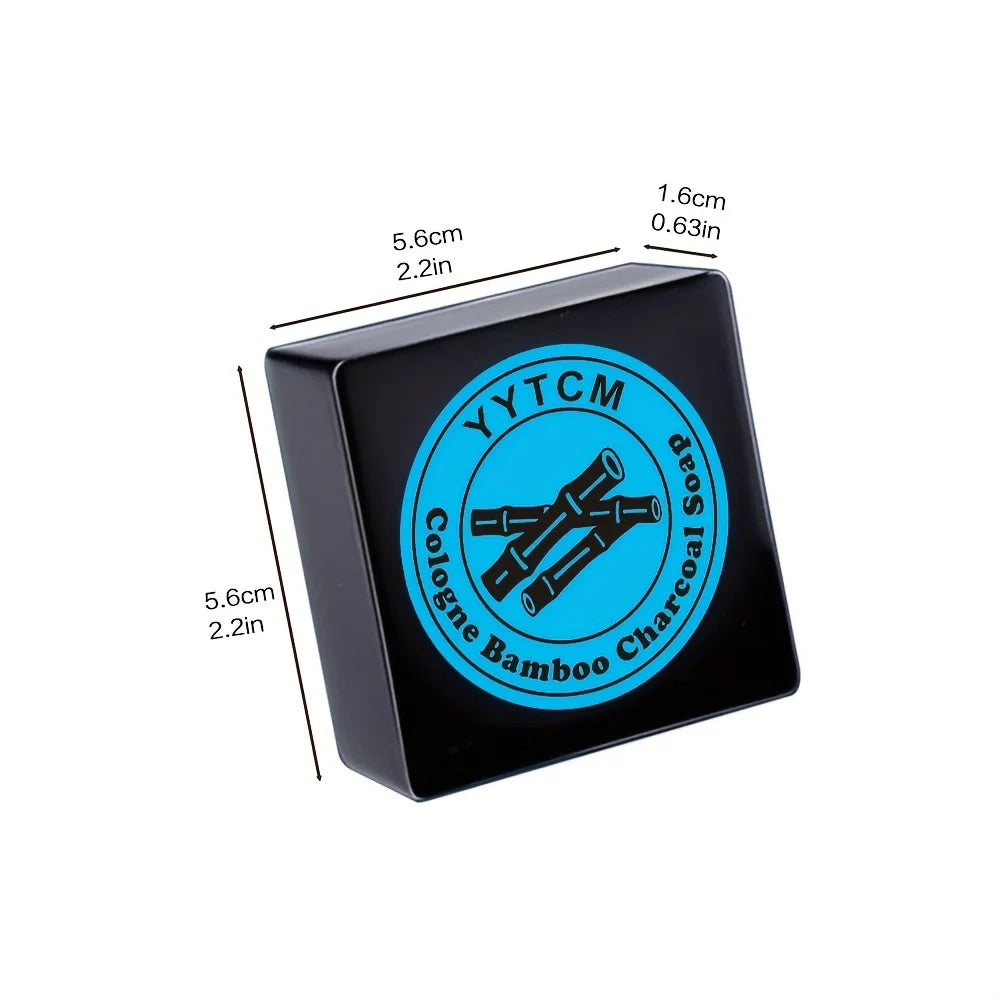 Men's Care Cologne Bamboo Charcoal Soap - Deep Clean & Bath Soap, Cleansing Face Soap Freshness 65G/Pc-1Pc Halalzen