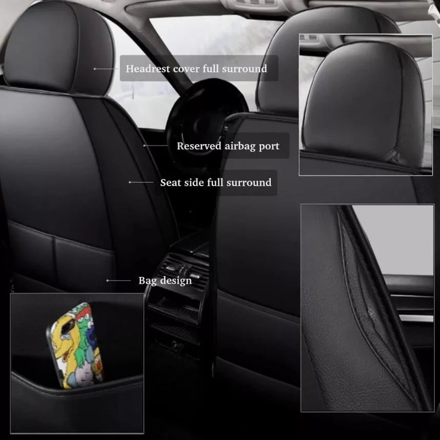 Car Full Set 5-Seat Covers Universal Car Seat Covers Front Rear Seat Cushion Anti-scratch Protection For Sedan SUV Pick-up Truck