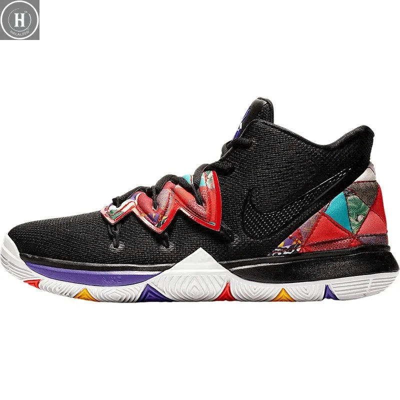 Nike Genuine Kyrie 5 GS Women's Big Kids Mid-Top Basketball Shoes AQ2456-010 HALALZEN