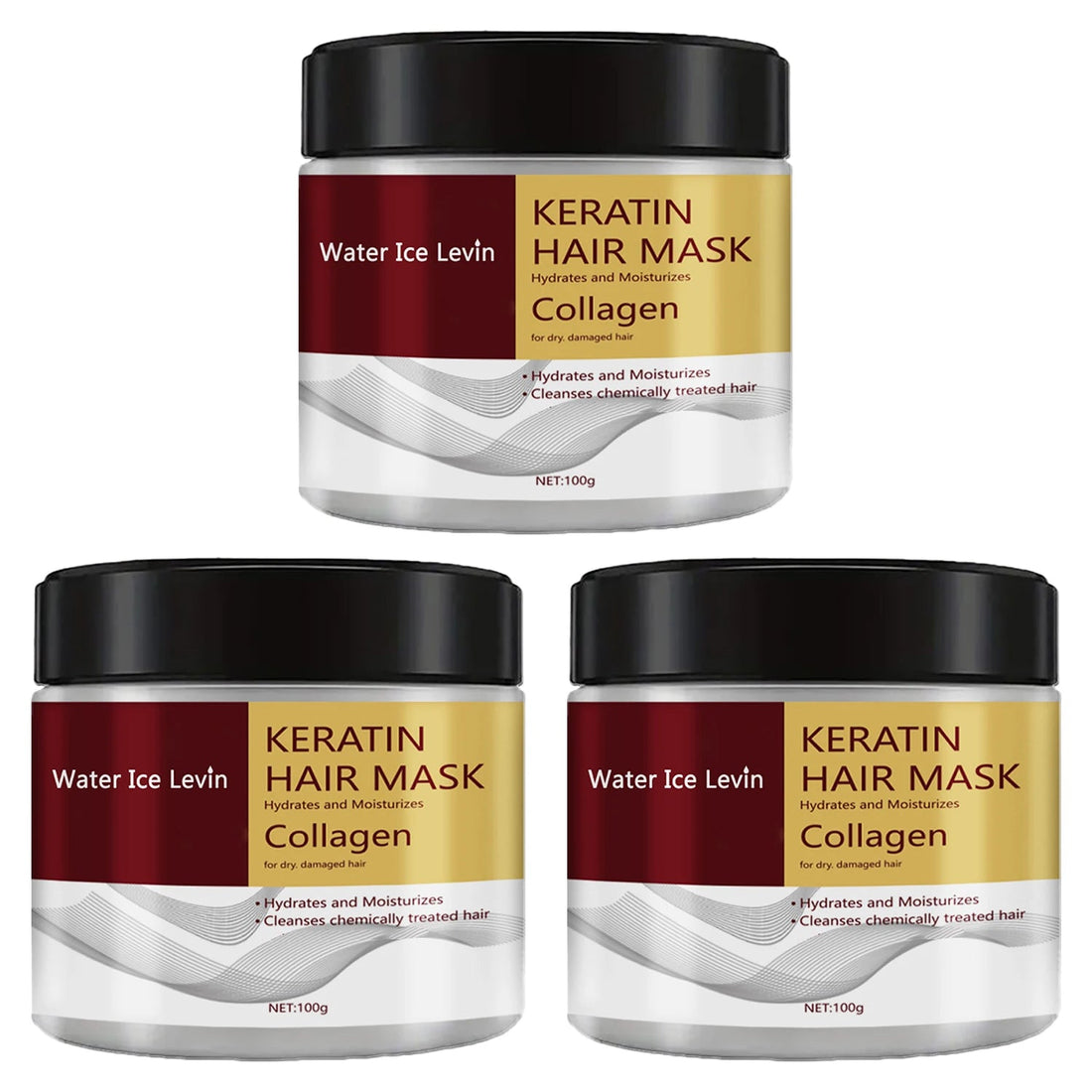 Keratin Hair Mask with Collagen, Hydrates & Moisturizes for Dry Damaged Hair, Enhances Softness, Shine & Elasticity Halalzen