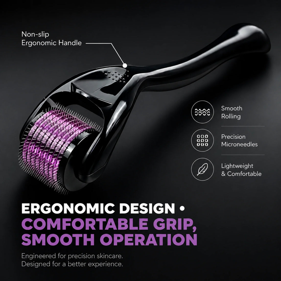 540 Titanium Derma Roller 0.2/0.25/0.3mm Micro Needling Roller for Hair Regrowth Beard Growth Skin Care Anti Aging