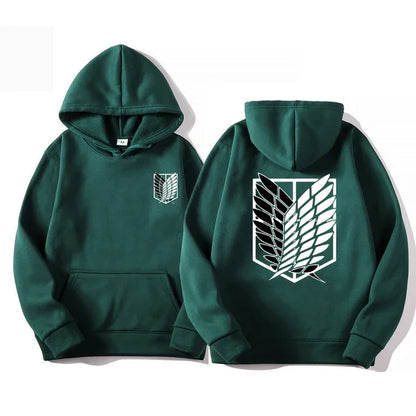 New Attack on Titan Men's Hoodie Anime Hoodies Men Women Streetwear Pullover Harajuku Hoodies Sweatshirt Clothes Male Sportswear