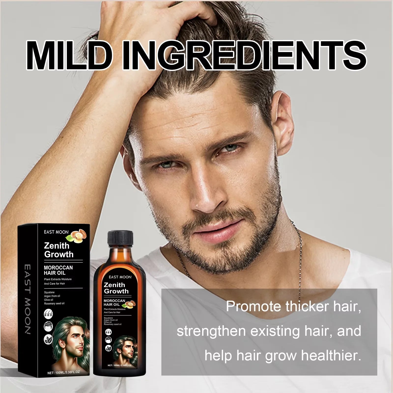 Hair Growth Essential Oil Treatment Dry Damaged Prevent Frizzy Nourish Scalp Nourishing Moisturizing Rosemary Hair Regrowth Oil