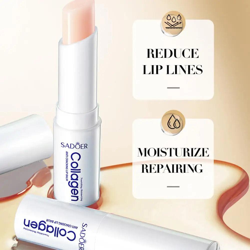 1/3/5/10PCS Collagen Lip Balm Fall And Winter Anti-Cracking Moisturizing Lip Balm Improve Hydration Plumping Antiaging