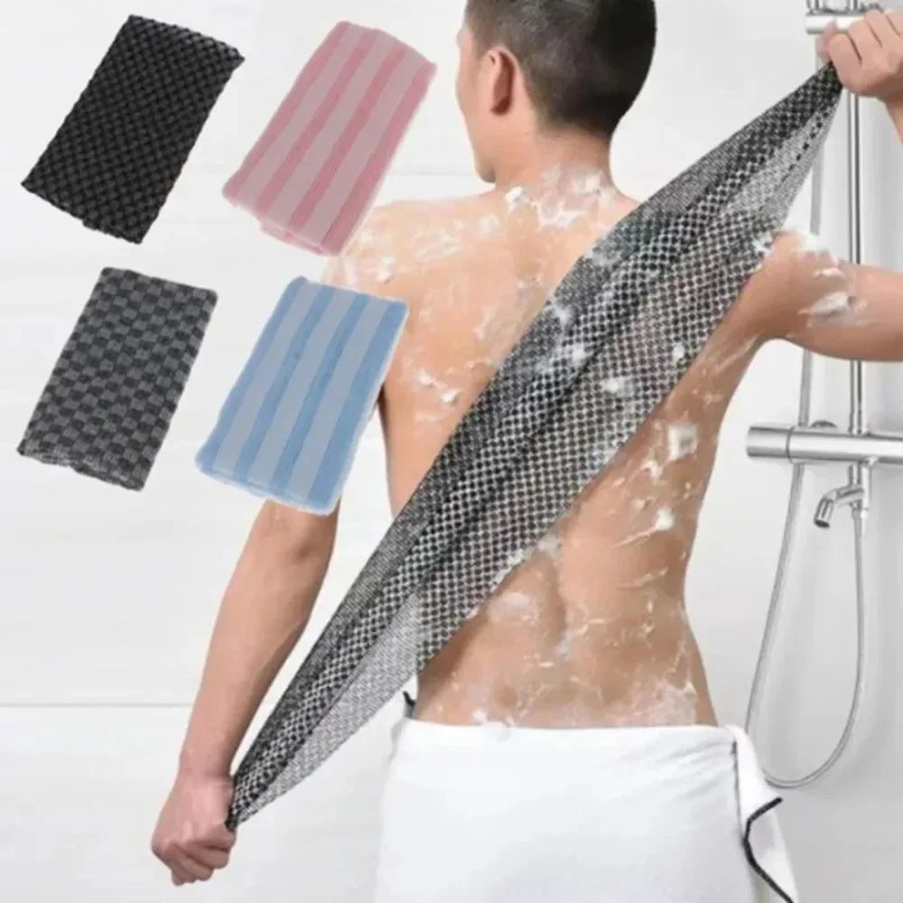 Nylon Exfoliating Bath Brush - Shower Scrubber for Back & Body, Soft Shower Sponge Bathroom Accessories Halalzen