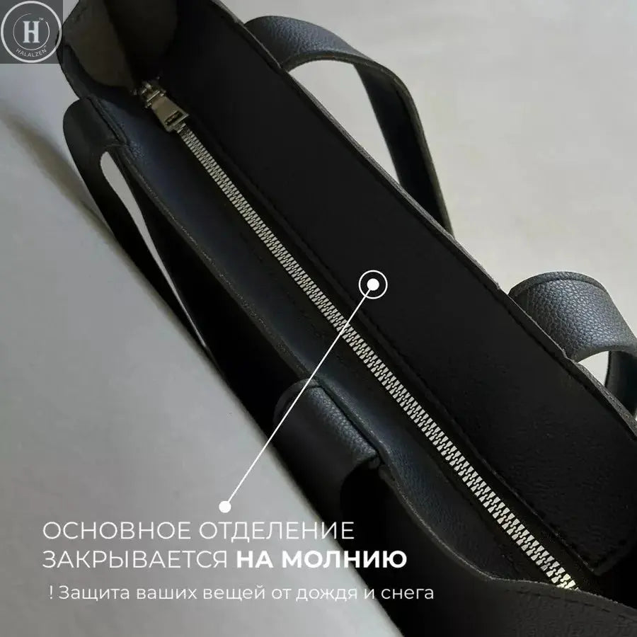 Tote bag women's large capacity versatile minimalist elegant commuter laptop bag handbag shoulder bag underarm bag HALALZEN