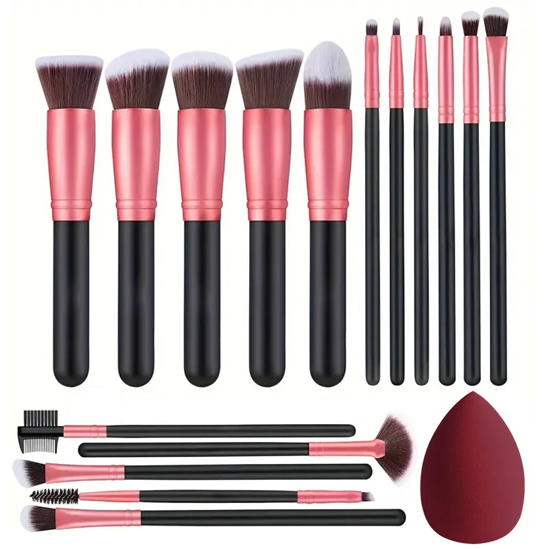 Professional 3/14/16Pcs Makeup Brushes Set Soft Fluffy Eye Shadow Foundation Concealer Blending Blush Brushes Women Beauty Tools