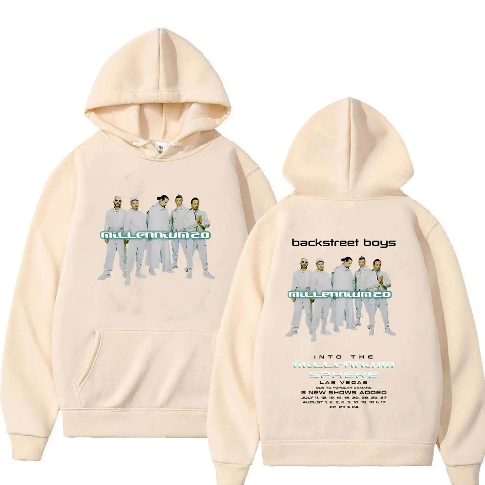 Backstreet Boys Into The Millennium Tour 2025 Hoodie Men Women Casual Fleece Cotton Hoodies Unisex Fashion Oversized Sweatshirt