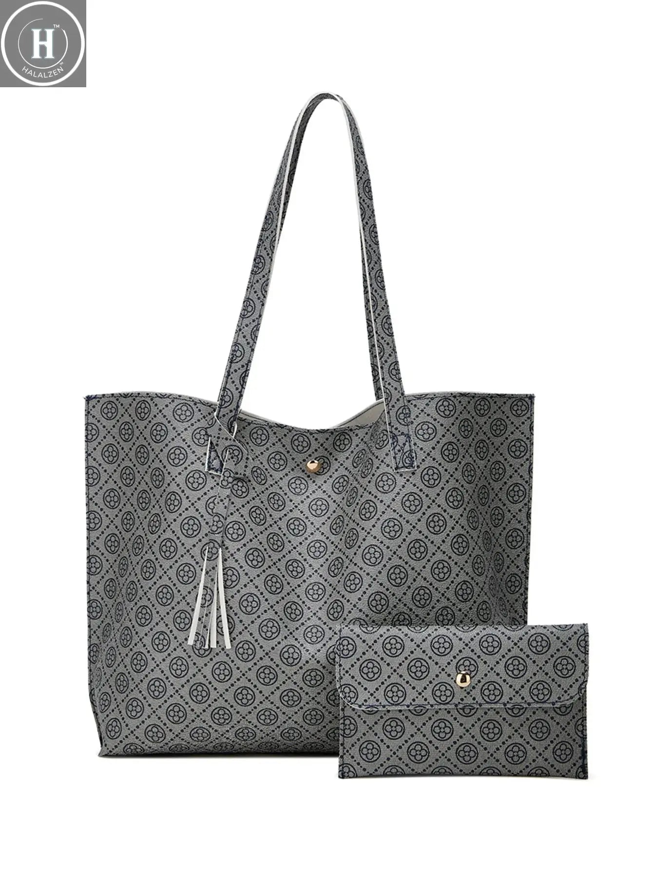 High-capacity ladies business tote bag new fashion handbag cross-border trend ladies shoulder bag large document bag HALALZEN