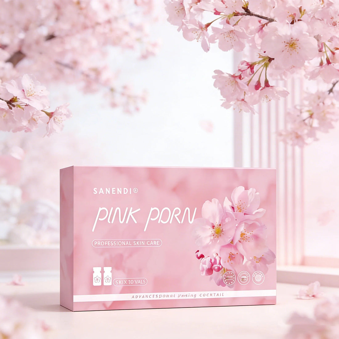 Sanendi PDRN Pink Cocktail Salmon DNA Facial Serum For Dermapen Face Glowing Hyaluronic Acid  Korean Skin Care 5mlX10vials Halalzen