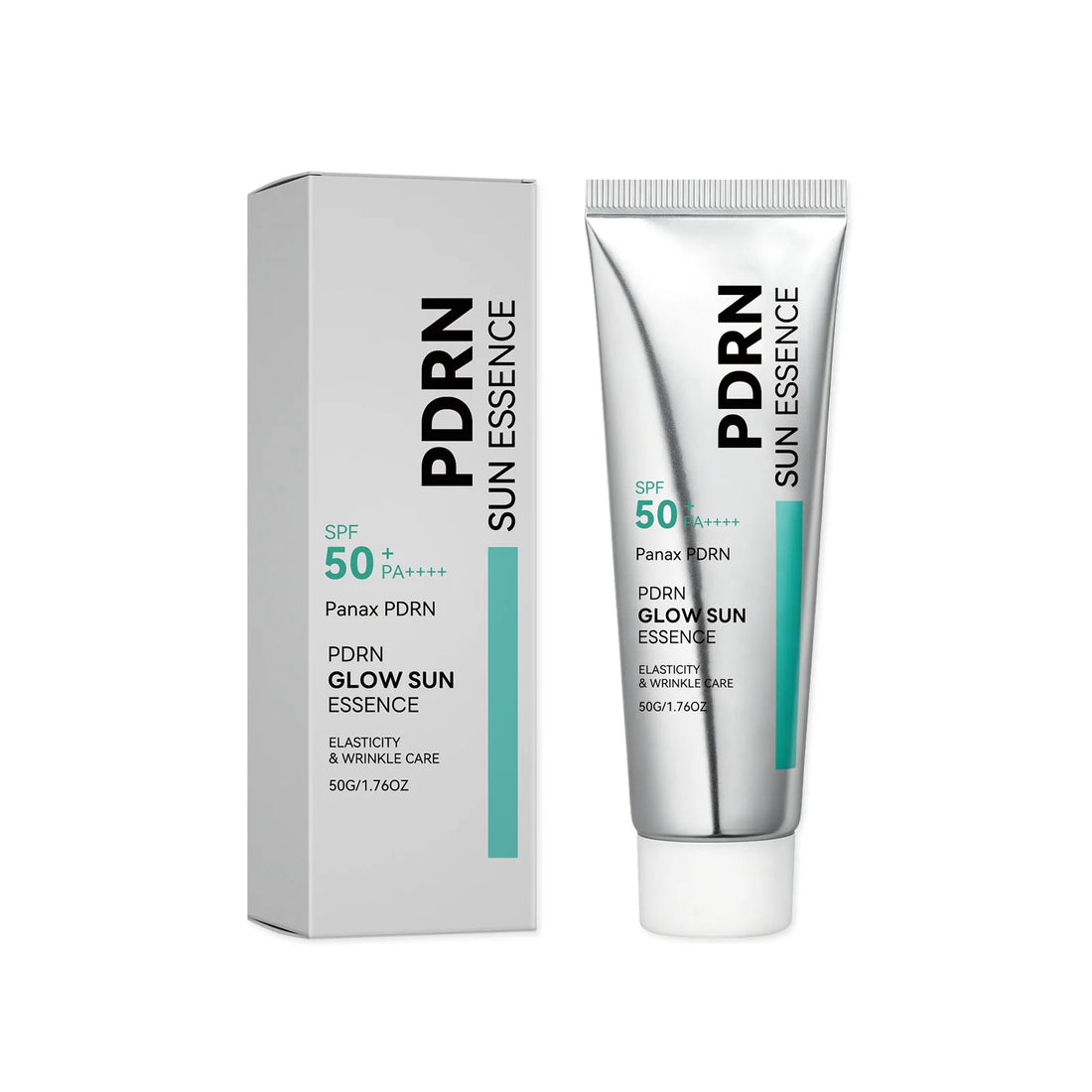 SPF 50 PDRN Facial Sunscreen Essence Broad Spectrum UV Defense Waterproof Moisturizing Refreshing Non Sticky Daily Face Sun Care